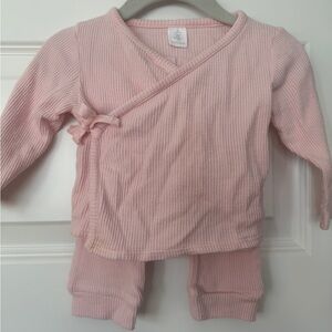 Nordstrom Soft Pink Baby Knit Set